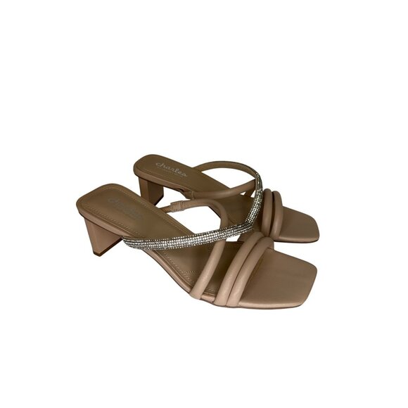 Charls David Fusion Women's Sandal Strappy Heeled Rhinestone Casual Size 9 NIB - Picture 2 of 8